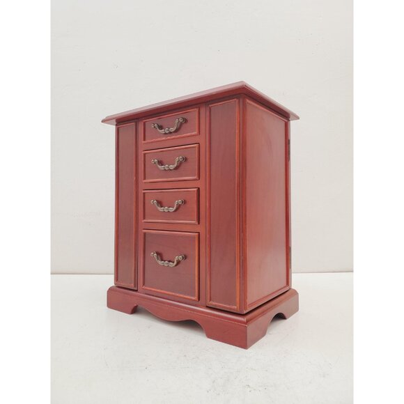 Vintage Gunther Mele 1970's wooden jewelry box. Jewellery with drawers . Vintage - Picture 2 of 10